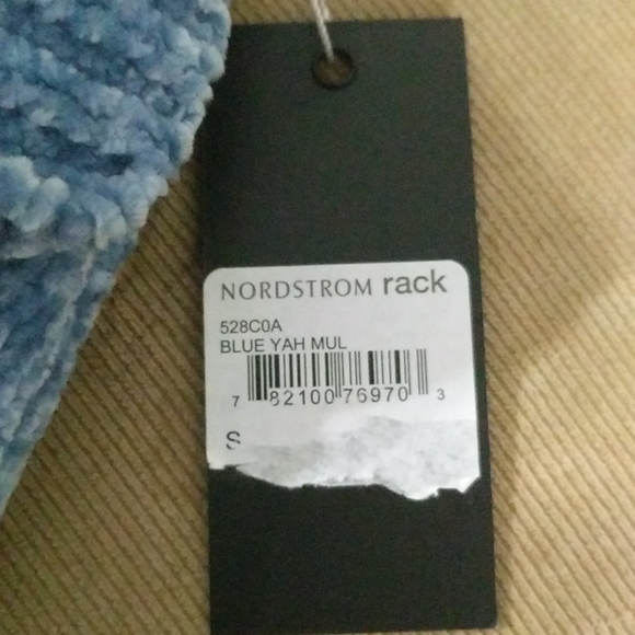 Solutions Blue V Neck Color Block Stripe Chenille Sweater Dress - size S… - Picture 4 of 7